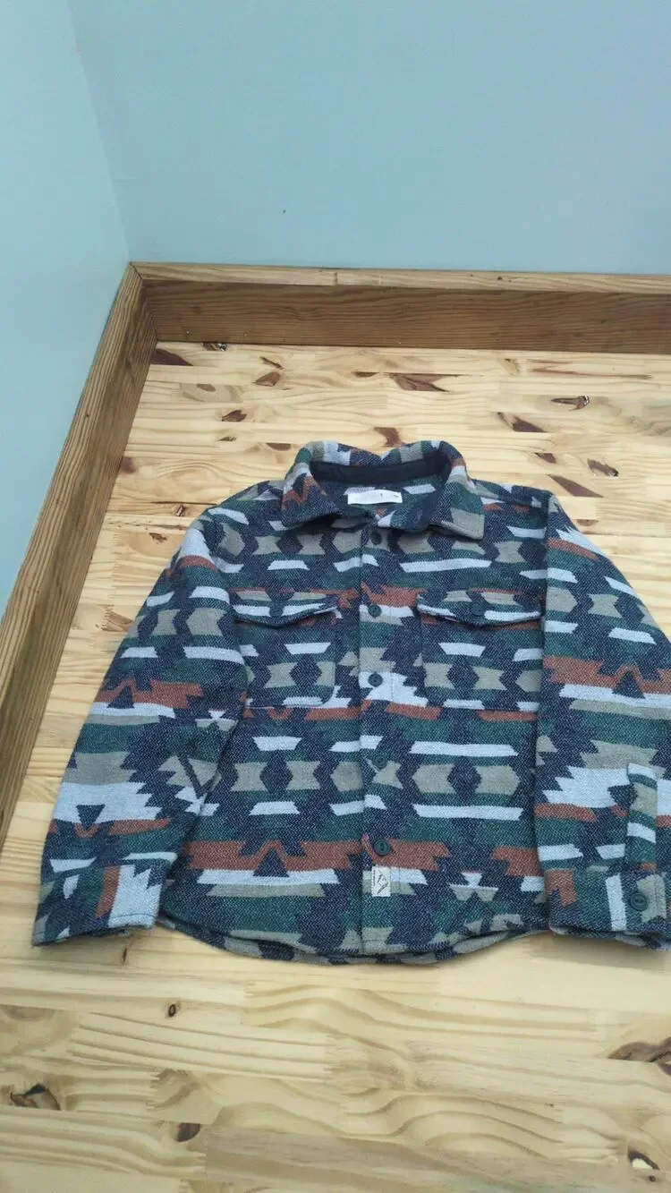 ZARA Kids Southwest Aztec style Shacket size boys 8
